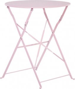 Beliani Zestaw mebli balkonowych metalowy różowy FIORI! 5