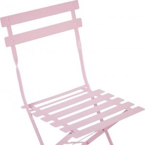 Beliani Zestaw mebli balkonowych metalowy różowy FIORI! 8