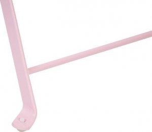 Beliani Zestaw mebli balkonowych metalowy różowy FIORI! 9