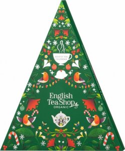 Kalendarz adwentowy English Tea Shop Zielona choinka Bio 25 piramidek 2