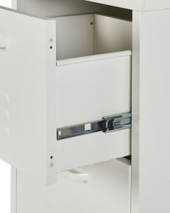 Beliani Szafka biurowa metalowa biała WOSTOK! 5