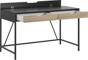 Biurko Beliani Jena Czarno-Brązowe 120 cm x 60 cm 6