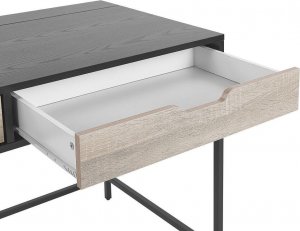 Biurko Beliani Jena Czarno-Brązowe 120 cm x 60 cm 8