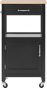 Beliani Wózek kuchenny z szufladą czarny SIENA! 4