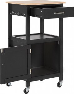 Beliani Wózek kuchenny z szufladą czarny SIENA! 6