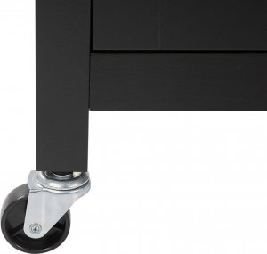 Beliani Wózek kuchenny z szufladą czarny SIENA! 9