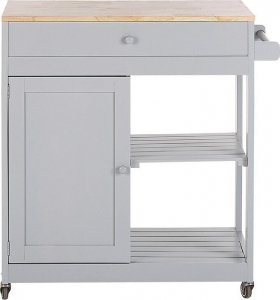 Beliani Wózek kuchenny z szufladą szary TRAPANI! 3