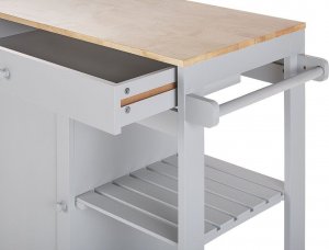 Beliani Wózek kuchenny z szufladą szary TRAPANI! 5
