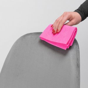 Szchara KRZESŁO TAPICEROWANE SZARE WELUROWE NOWOCZESNE 13