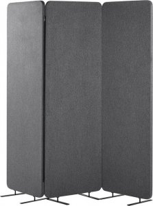 Beliani Lumarko 3-panelowa akustyczna ścianka działowa 184 x 184 cm szara STANDI! 1