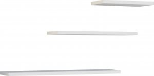 Topeshop Komplet 3 X Półka Wisząca Tobi 3p Biel! 2