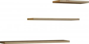 Topeshop Komplet 3 X Półka Wisząca Tobi 3p Dąb Artisan! 2
