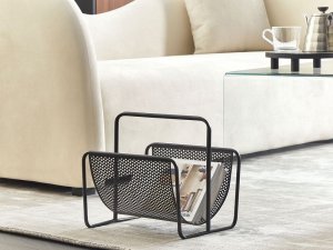 Beliani Gazetnik żelazny czarny BELA! 2