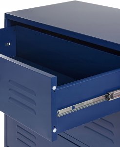 Beliani Komoda metalowa ciemnoniebieska ENAGO! 9