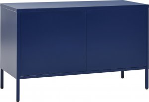 Beliani Szafka dwudrzwiowa metalowa ciemnoniebieska URIA! 5