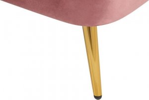 Beliani Szezlong welurowy lewostronny różowy ALLIER! 7