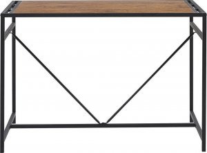 Beliani Zestaw do jadalni stół i 4 krzesła ciemne drewno z czarnym BURTON! 4