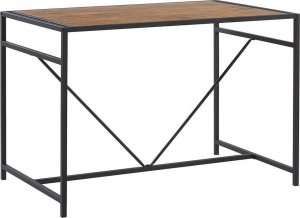 Beliani Zestaw do jadalni stół i 4 krzesła ciemne drewno z czarnym BURTON! 5