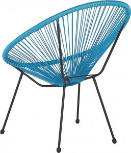 Beliani Krzesło z technorattanu niebieskie ACAPULCO II! 5
