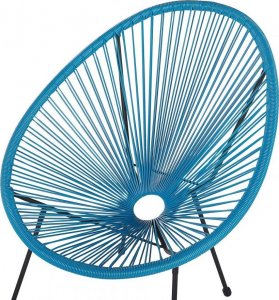 Beliani Krzesło z technorattanu niebieskie ACAPULCO II! 6