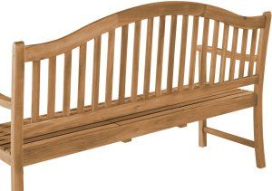 Beliani Ławka ogrodowa 150 cm drewniana z rozkładanym stolikiem HILO! 15