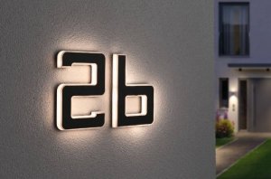 Kinkiet Paulmann Outdoor Solar numer domu b 3000K IP44 Wymienny akumulator 2