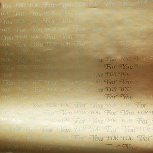 Papier złoty "For You" do prezentów 57cmx20m 20m235 1