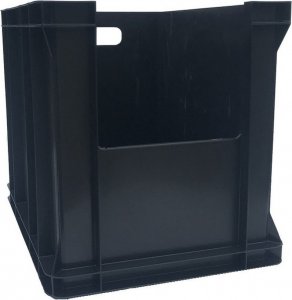 qBox Pojemnik transportowy inspekcyjny 1/2 EURO 320 wym. 400 x 300 x 320 mm (kolor czarny) 1