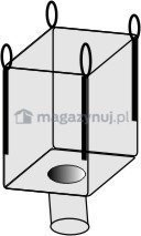 IZOMER Worek wielkogabarytowy BIG BAG 4 uchwyty, wym. 700x1100x1200mm (Ładowność 1000 kg) - KOMPLET 20 szt. 2