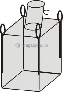 IZOMER Worek powlekany BIG BAG 10. 4 uchwyty, wym. 700x1100x1200mm - KOMPLET 20 szt. 2