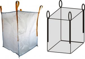 IZOMER Worek BIG BAG do kiszenia kukurydzy - kiszonki, wym.900x900x1200mm - KOMPLET 20 szt. 1