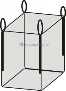 IZOMER Worek BIG BAG do kiszenia kukurydzy - kiszonki, wym.900x900x1200mm - KOMPLET 20 szt. 2