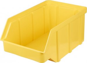 qBox Pojemnik plastikowy warsztatowy z polipropylenu standardowego. Wym: 156x100x75mm (kolor: żółty) 1