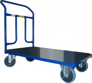 WiZ Wózek platformowy jednoburtowy, platforma z blachy. Wym. 1200x700mm (Ładowność: 300kg) 1