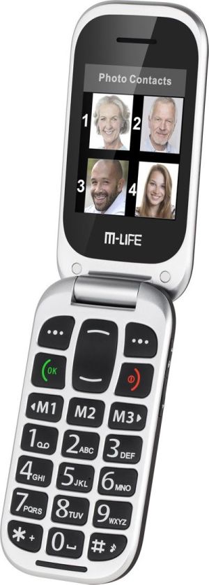 Telefon komórkowy M-Life Biało-czarny 1