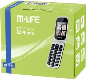 Telefon komórkowy M-Life Biało-czarny 2