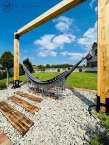 am-gardenhome Hamak boho-makrama XXL 2-osobowy 2