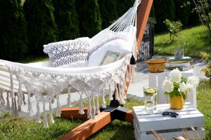 am-gardenhome Hamak boho-makrama XXL 2-osobowy 3