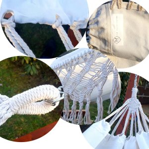 am-gardenhome Hamak boho-makrama XXL 2-osobowy 4