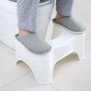 Korbi Podnóżek toaletowy podest Łazienkowy taboret biały 4