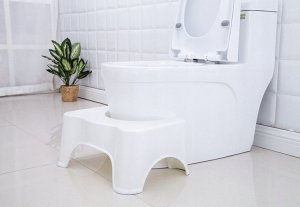 Korbi Podnóżek toaletowy podest Łazienkowy taboret biały 5