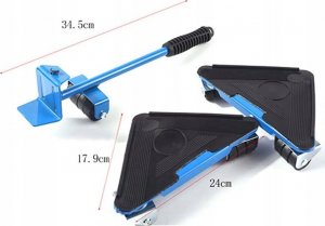 Korbi ZESTAW DO TRANSPORTU MEBLI PRZESUWANIA 300kg 5ELE 5