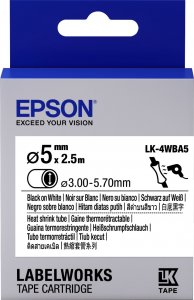 Epson TAPE - LK4WBA5 HST BLK/ - C53S654904 1