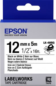 Epson TAPE - LK4WBQ IRON ON BLK/ - C53S654024 1