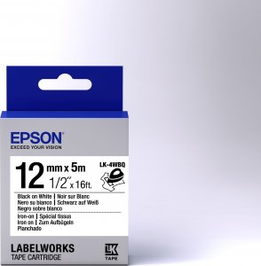 Epson TAPE - LK4WBQ IRON ON BLK/ - C53S654024 2