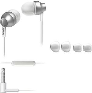 Słuchawki Philips SHE3855SL/00 biało-srebrne 2