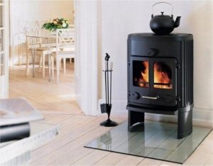 Hurtex Podstawa szklana hartowana - szyba pod Piec lub Kominek 80x60 cm 6