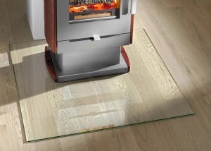 Hurtex Podstawa szklana hartowana - szyba pod Piec lub Kominek 100x50 cm 2