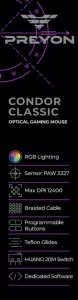 Mysz PREYON Condor Classic  (PCC27B) 8
