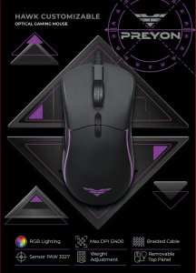 Mysz PREYON Hawk Customizable  (PHC27B) 10